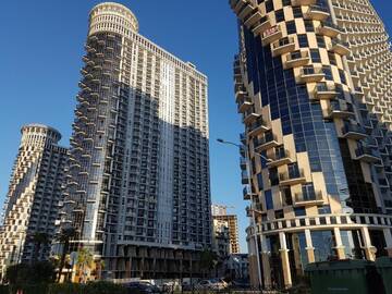 Фото номера Апартаменты-студио с видом на море Апарт-отели Panorama Premium Apartments Batumi г. Батуми 8