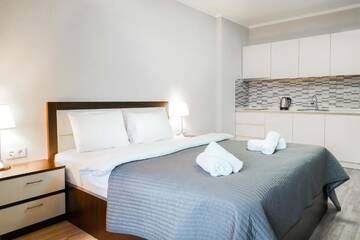 Фото номера Апартаменты-студио с видом на море Апарт-отели Panorama Premium Apartments Batumi г. Батуми 19