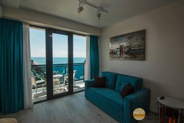 Фото номера Улучшенные апартаменты-студио с видом на море Апарт-отели Orange Sky Apartments Beach Tower г. Батуми 17