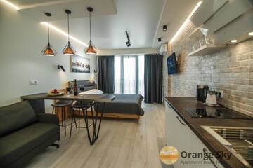 Фото номера Улучшенные апартаменты-студио с видом на море Апарт-отели Orange Sky Apartments Beach Tower г. Батуми 22