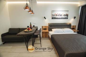 Фото номера Улучшенные апартаменты-студио с видом на море Апарт-отели Orange Sky Apartments Beach Tower г. Батуми 28