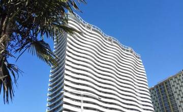 Фото номера Роскошные апартаменты-студио с видом на море Апарт-отели SEA-VIEW Beluga &amp; Dolphin Luxury HOTEL apartments г. Батуми 33