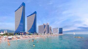 Фото номера Апартаменты-студио с видом на море Апарт-отели Orbi City Adrenaline г. Батуми 28