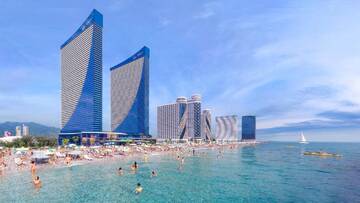 Фото номера Апартаменты-студио с видом на море Апарт-отели Orbi City Adrenaline г. Батуми 22