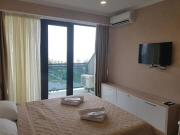 Фото номера Апартаменты-студио с видом на море Апарт-отели Apartment Orbi Beach Tower г. Батуми 28