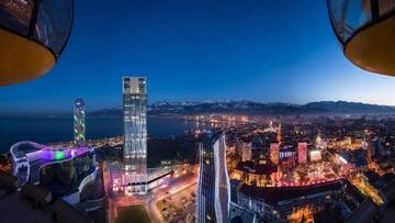 Фото номера Апартаменты-студио с видом на море Апарт-отели Apartment Orbi Beach Tower г. Батуми 22