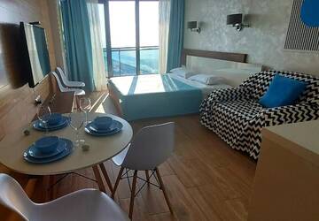 Фото номера Номер-студио Делюкс с кроватью размера &quot;king-size&quot; Апарт-отели BATUMI BEACH TOWER SEA FRONT APARTHOTEL г. Батуми 15